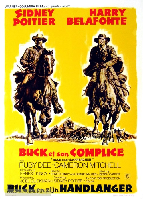 Buck and the Preacher - Belgian Movie Poster