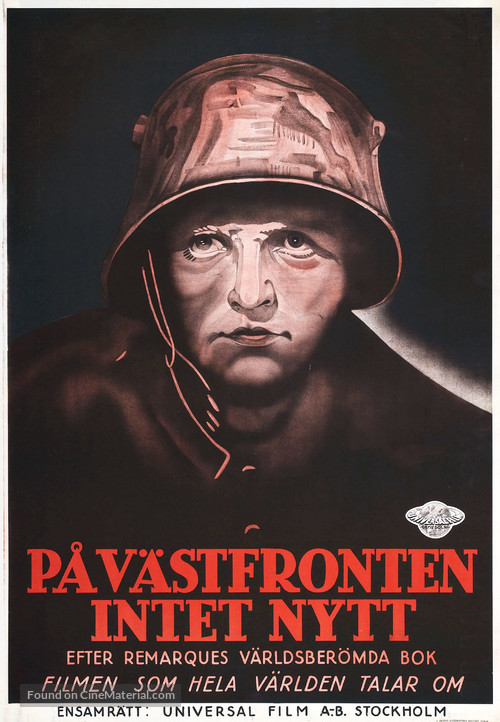 All Quiet on the Western Front - Swedish Movie Poster