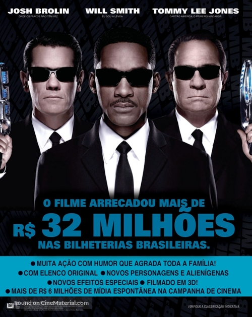Men in Black 3 - Brazilian Movie Poster