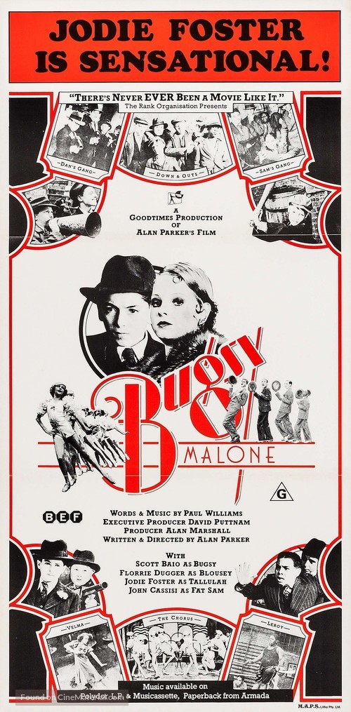 Bugsy Malone - Australian Movie Poster
