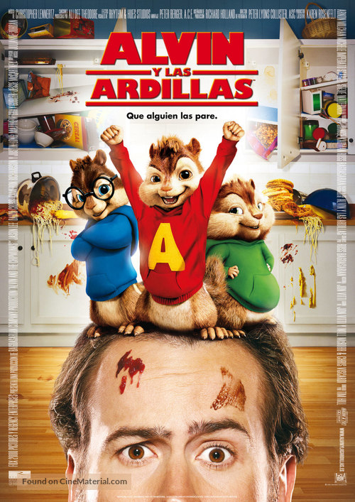 Alvin and the Chipmunks - Spanish Movie Poster
