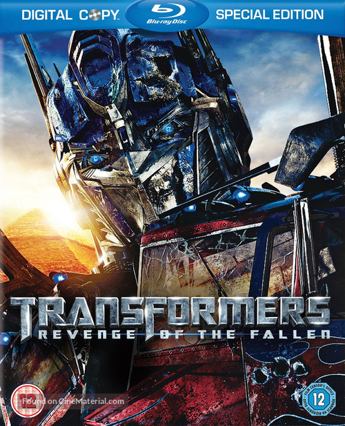 Transformers: Revenge of the Fallen - British Blu-Ray movie cover