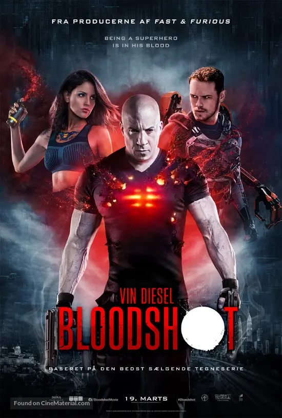 Bloodshot - Danish Movie Poster