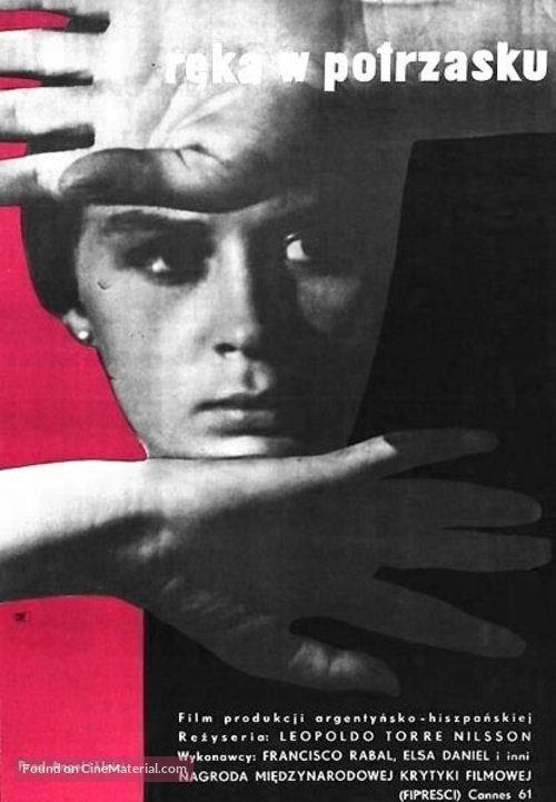 La mano en la trampa - Polish Movie Poster