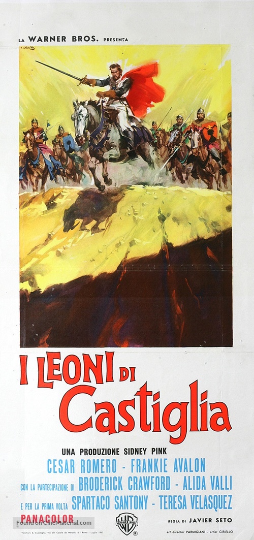 El valle de las espadas - Italian Movie Poster