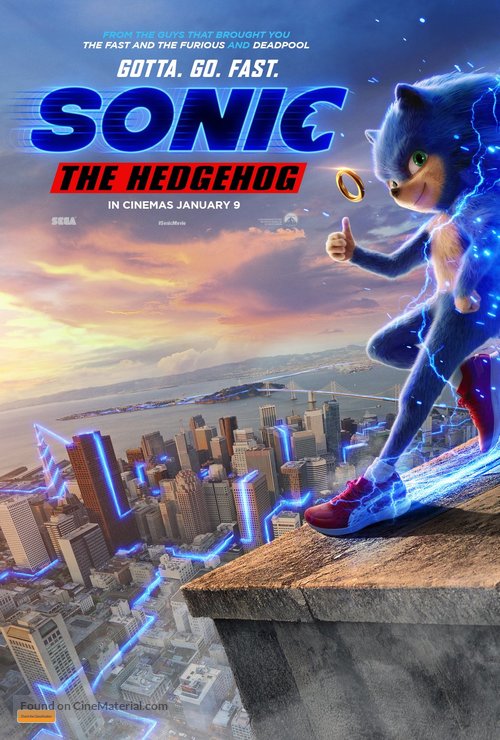Sonic the Hedgehog - Australian Movie Poster