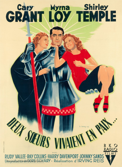 The Bachelor and the Bobby-Soxer - French Movie Poster