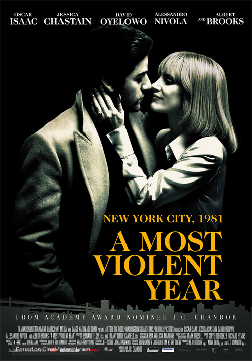 A Most Violent Year - Belgian Movie Poster