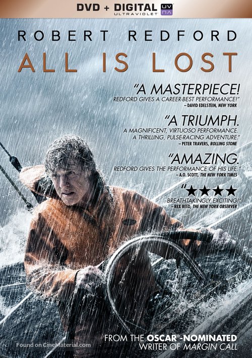 All Is Lost - Blu-Ray movie cover