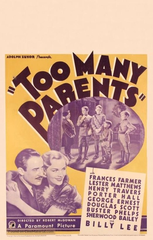 Too Many Parents - Movie Poster