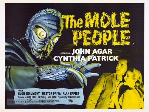 The Mole People - British Theatrical movie poster