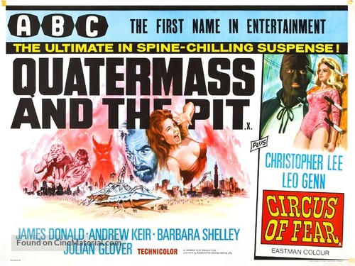 Quatermass and the Pit - British Combo movie poster