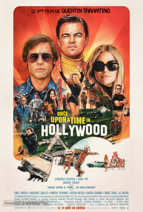 Once Upon a Time in Hollywood - French Movie Poster