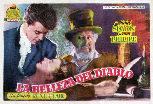 La beaut&egrave; du diable - Spanish Movie Poster