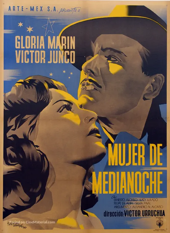 Mujer de medianoche - Mexican Movie Poster