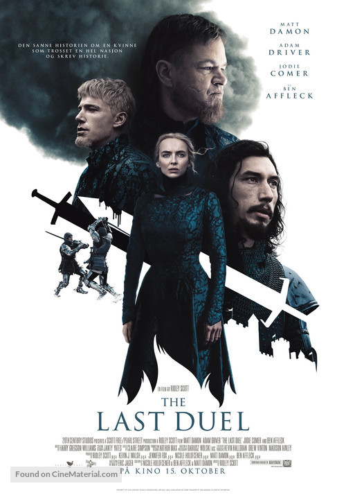 The Last Duel - Norwegian Movie Poster