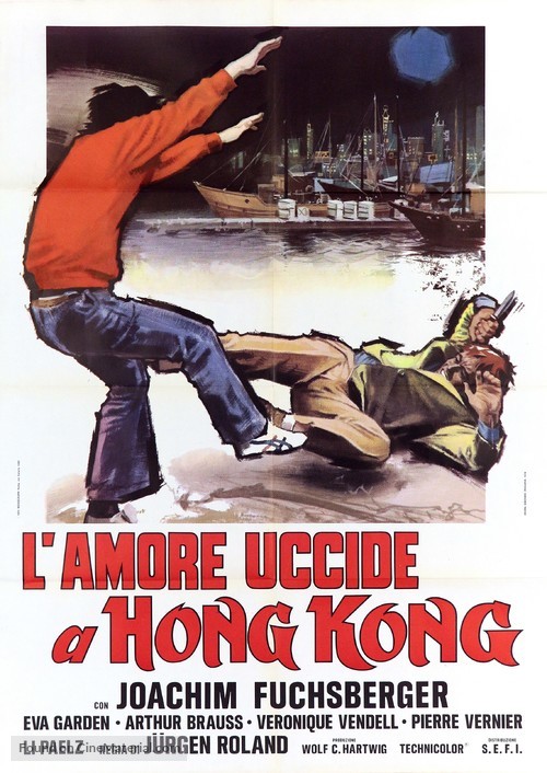Das M&auml;dchen von Hongkong - Italian Movie Poster