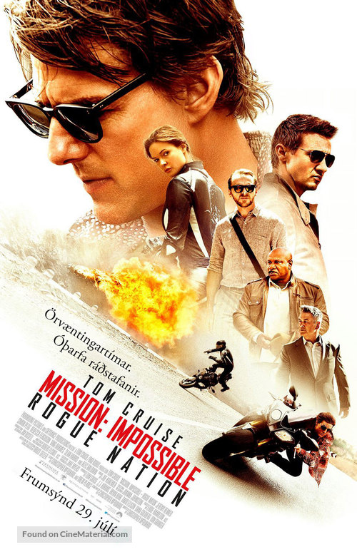 Mission: Impossible - Rogue Nation - Icelandic Movie Poster