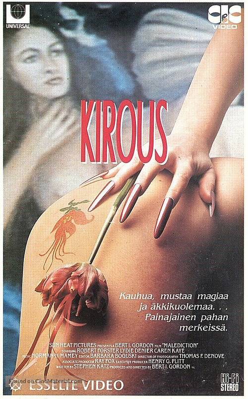 Satan&#039;s Princess - Finnish VHS movie cover