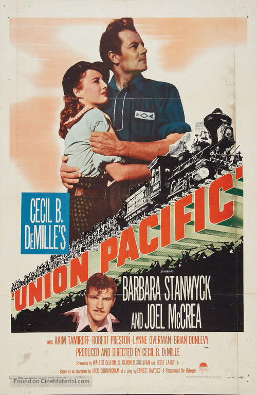 Union Pacific - Re-release movie poster