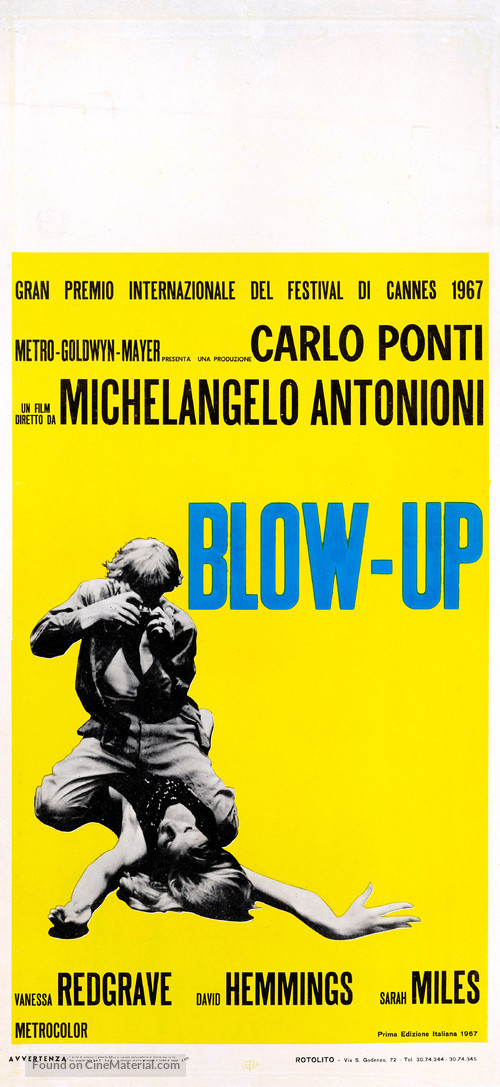 Blowup - Italian Movie Poster