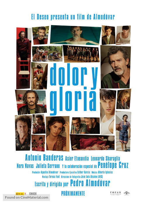 Dolor y gloria - Argentinian Movie Poster