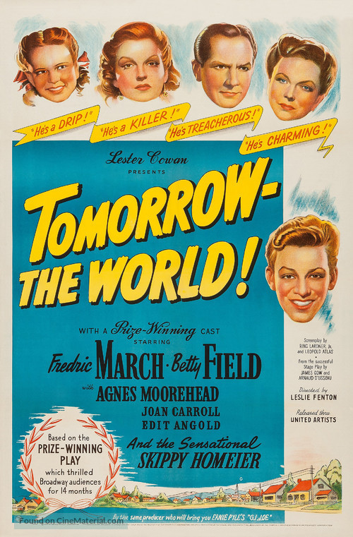Tomorrow, the World! - Movie Poster