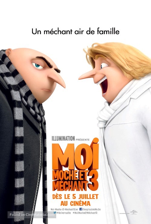 Despicable Me 3 - Belgian Movie Poster
