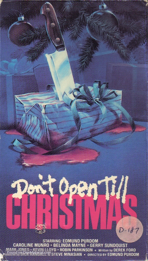 Don&#039;t Open &#039;Til Christmas - VHS movie cover