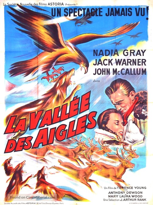 Valley of Eagles - French Movie Poster