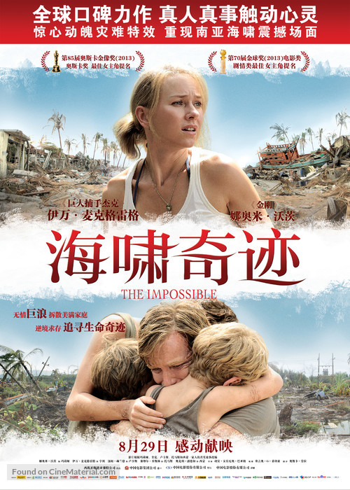 Lo imposible - Chinese Movie Poster
