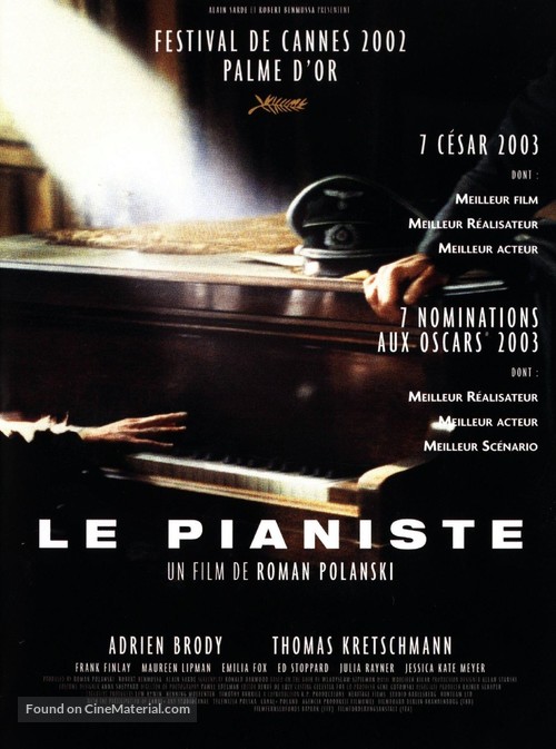 The Pianist - French Movie Poster