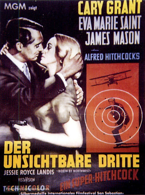 North by Northwest - German Movie Poster