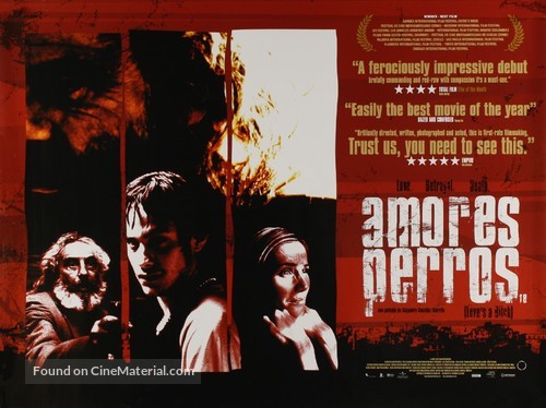 Amores Perros - British Movie Poster