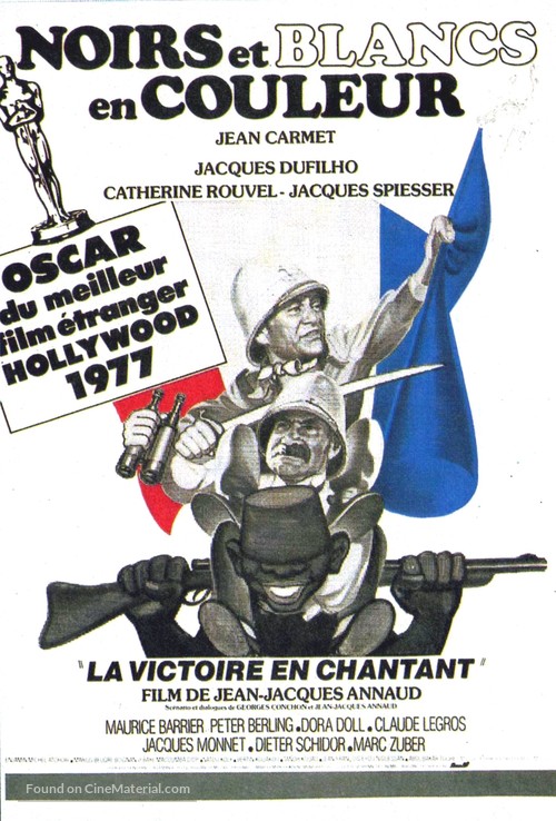 Noirs et blancs en couleur - French Movie Poster