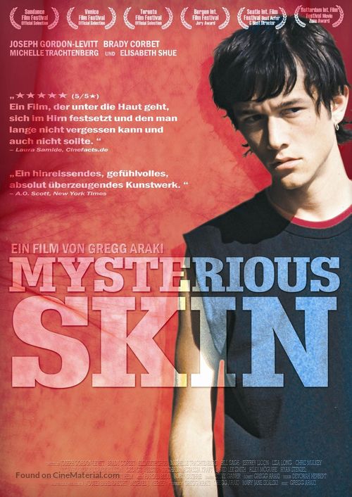 Mysterious Skin - Belgian Movie Poster