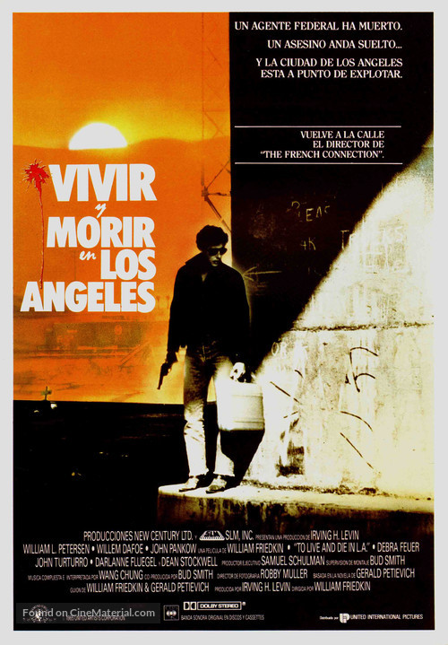 To Live and Die in L.A. - Spanish Movie Poster