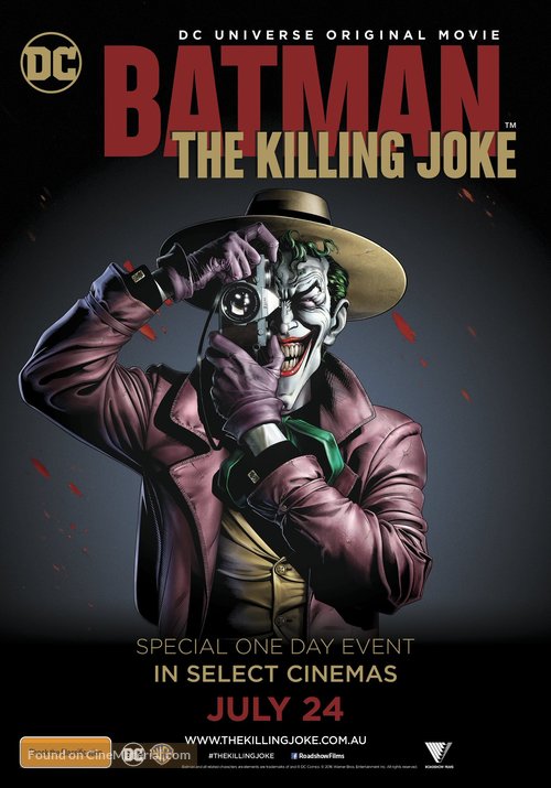 Batman: The Killing Joke - Australian Movie Poster