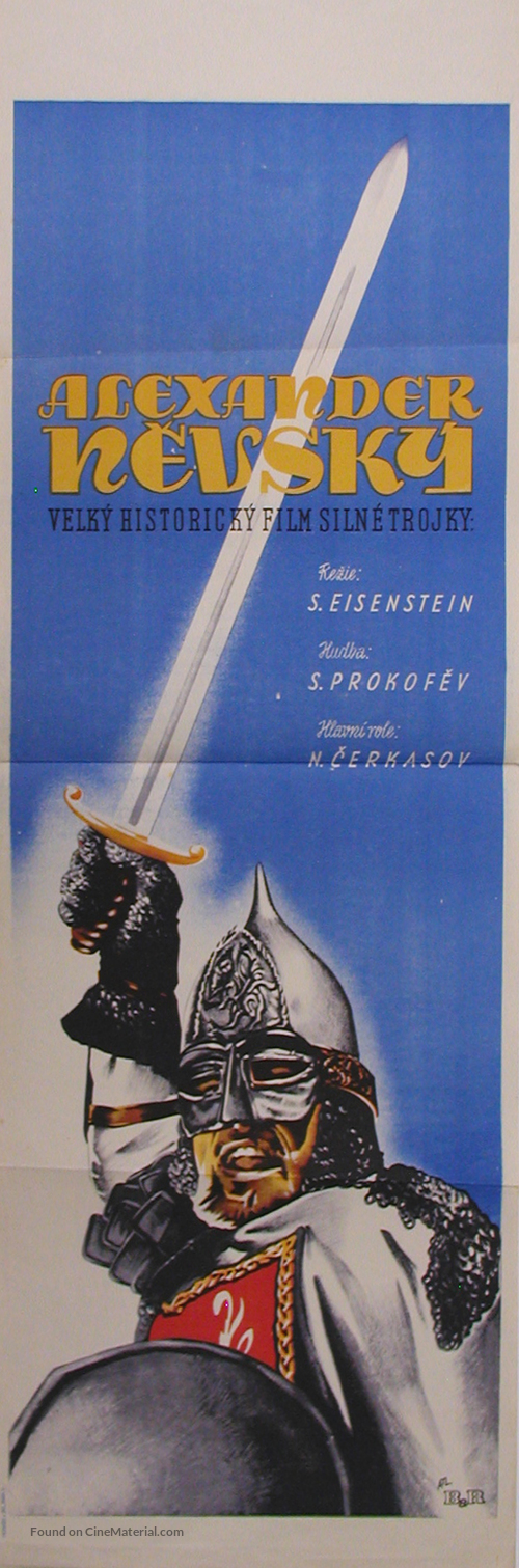 Aleksandr Nevskiy - Czech Movie Poster