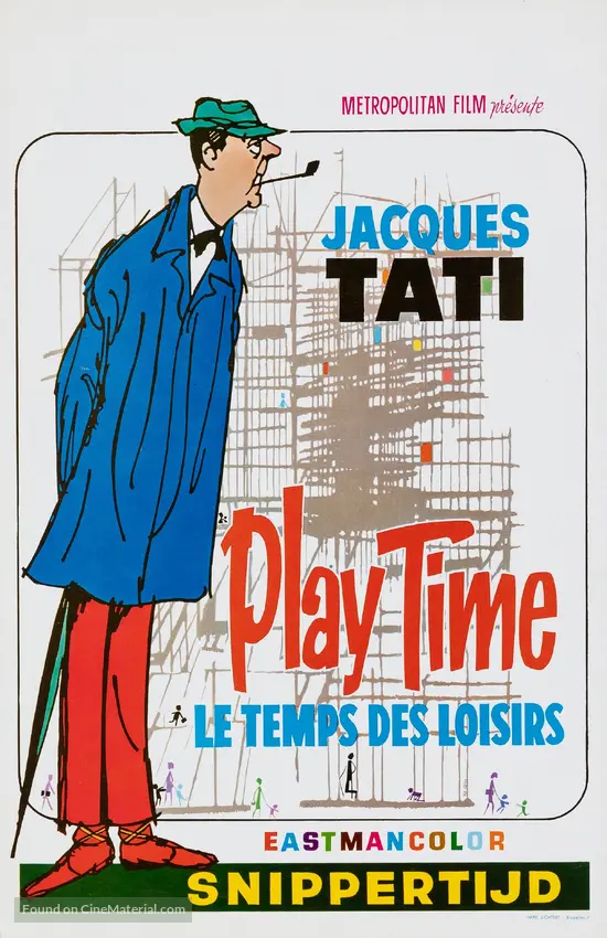 PlayTime - Belgian Movie Poster