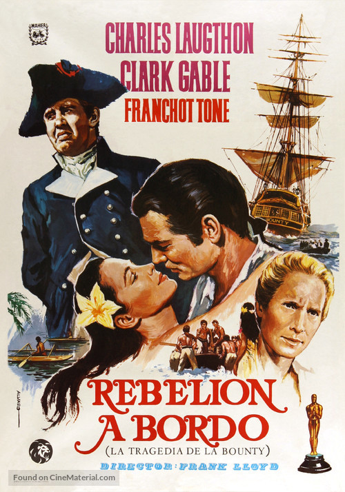 Mutiny on the Bounty - Spanish Movie Poster