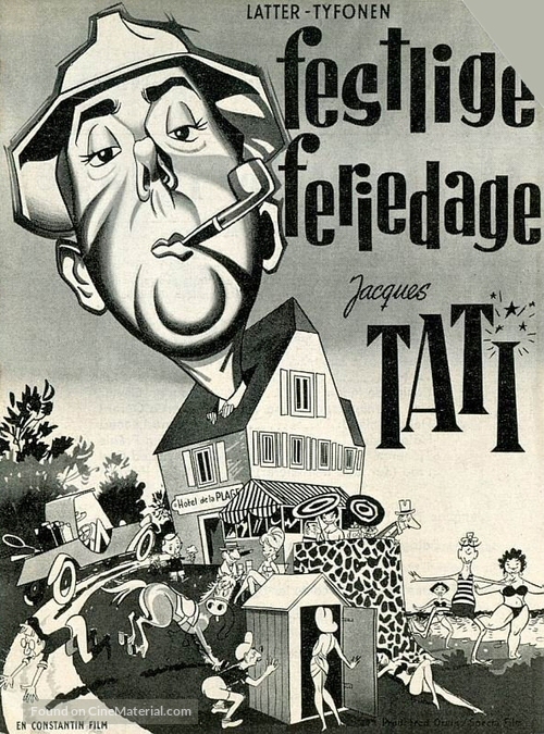 Les vacances de Monsieur Hulot - Danish Movie Poster