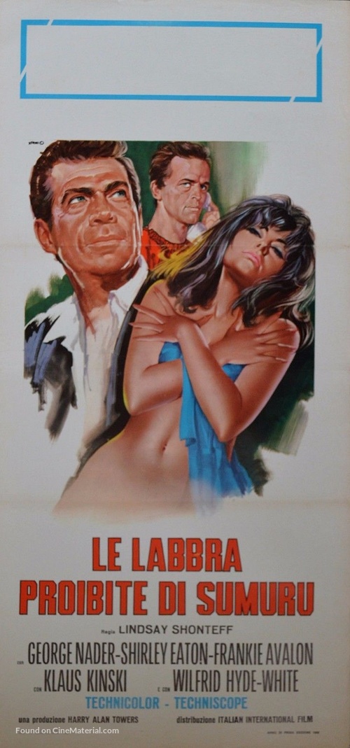 The Million Eyes of Sumuru - Italian Movie Poster