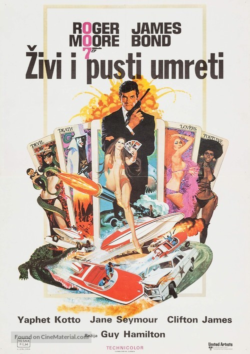 Live And Let Die - Yugoslav Movie Poster