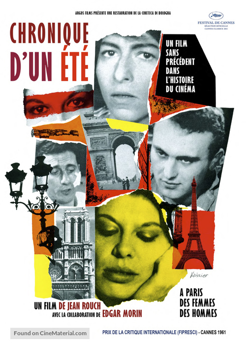 Chronique d&#039;un &eacute;t&eacute; (Paris 1960) - French Movie Poster