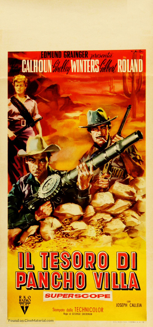 The Treasure of Pancho Villa - Italian Movie Poster
