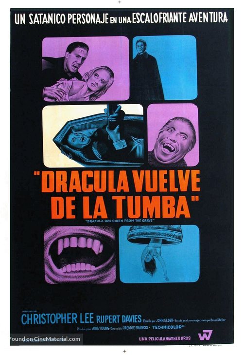 Dracula Has Risen from the Grave - Argentinian Movie Poster