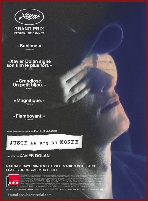 Juste la fin du monde - French Movie Poster