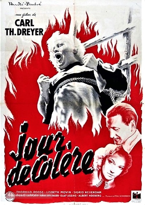 Vredens dag - French Movie Poster