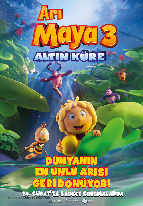 Maya the Bee 3: The Golden Orb - Turkish Movie Poster